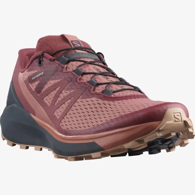 Tenis Para Trail Running Salomon Sense Ride 4 Mujer Coral Rojos | MX PQRH729